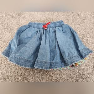 Mini Boden Denim Twirl Skirt